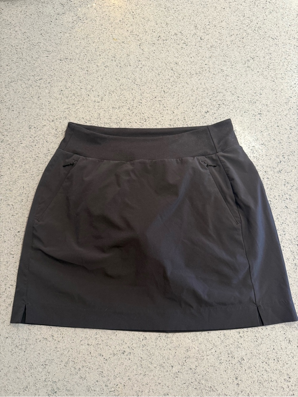 Athleta Black Active A-Line Mini Skirt